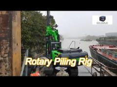 50 kn.m max torque micro rotary driling rig rotary pile machine 24 m drilling depth