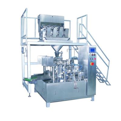 China Food CE Approved Doypack Chia Seeds Pouch Organic Seeds Weigher Combination 4 Filling Packing Machine for sale