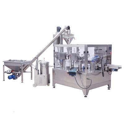 China Automatic Premade Fast Food Delivery Bags Bean Powder Nutrition Fine Powder Doypack Pouch Filling and Packing Machine for sale