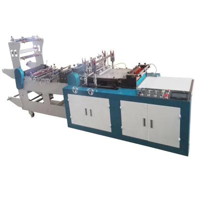 China Double lines of printed bags can be made plastic ziplock sealing and heating zipper lock LDPE PE zipper lock bag cutting machine for sale