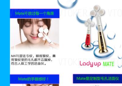 China Tiefe saubere Schönheitspflege-Kosmetik-Dame herauf Sonic stellen Massager-Bürsten gegenüber zu verkaufen