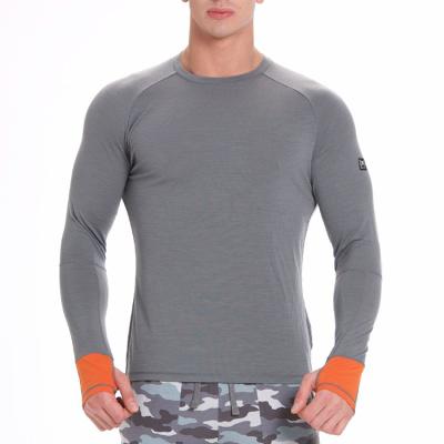 China Anti-pilling Men's Slim Fit Long Sleeve Cotton Spandex T Shirt Sports T Shirt for sale