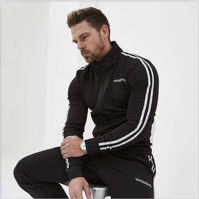 China Wholesale Sports Anti-pilling Muscle Fit French Terry Men's Custom Gym Tracksuits Set for sale