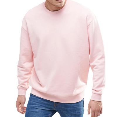 China Plain Men's Fleece Custom Fabric Crewneck Men's Anti-Pilling White Sweatshirt Sweatshirt for sale