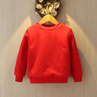 China 2018 new custom made children's anti-pilling plain sweatshirt hoody, plain hoodies with heavy weight for sale