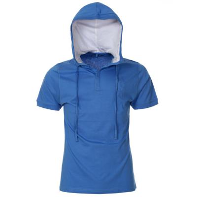 China Anti-Pilling Boys Short Sleeve Hoodies T-Shirt With Hood for sale