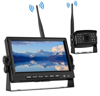 China NIGHT VIEW High Resolution 10 Inch TFT LCD Digital Rear View Monitor 2.4GHz Wireless Camera Car Reversing Aid For Truck for sale