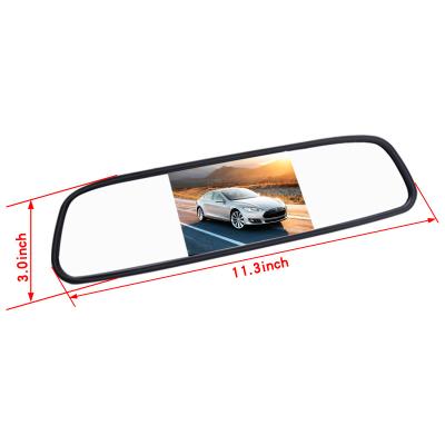 China High Quality Mirror Link 4.3 Inch TFT Panel Rear View Mirror Monitor For Backup Car Reversing Camera for sale