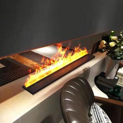 China Can Touch The Flame Directly Modern Indoor 3d Water Vapor Steamer Fireplace Inserts Decorative Flame Steamer Artificial Led Spray Electric Fireplace for sale