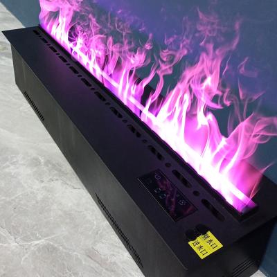 China Can touch flame voice 3d indoor decorative electric fireplace 2000mm direct control fireplace wholesale flower flames for sale