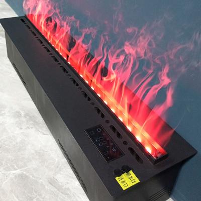 China Can touch the flame directly shape color 27 inch electric fireplace 3d artificial water remote control electric and steam decorative fireplaces for sale