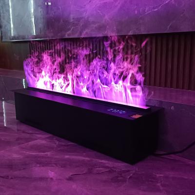 China Can Touch The Flame Directly 39 Inch Voice Control Fireplace 3d Quality Steam Electric Fireplace Decor Premium Electric Flame Insert Fireplace for sale