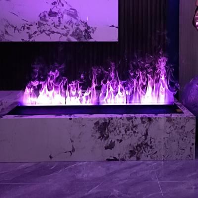 China Can Touch The Flame Directly High Quality 1800mm Custom Design Electric Fireplace Steam LED Fireplace for sale