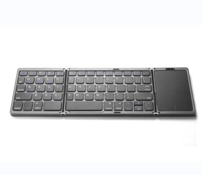 China B089T Factory Outlet Durable Wireless Folding Folding Keyboard Wireless Keyboard with Touchpad for Laptop Tablet for sale