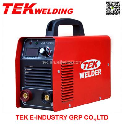 China Portable Single Phase Welding Arc Welding Machines with Competitive Price, IGBT ZX7 Muttahida Majlis-e-Amal DC Inverter Welder for sale