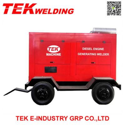 China GRAND BLUE-400A hotel diesel engine welding cart for sale