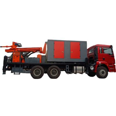 China High drilling efficiency factory direct sale water well drilling rig underground hydraulic diesel tractor mounted mine water drilling rig for sale