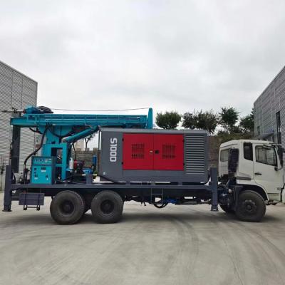 China High Efficiency Borehole Deep Water Well Drilling Rig Diesel Hydraulic Drilling Rig Water Air Drilling Rig for sale