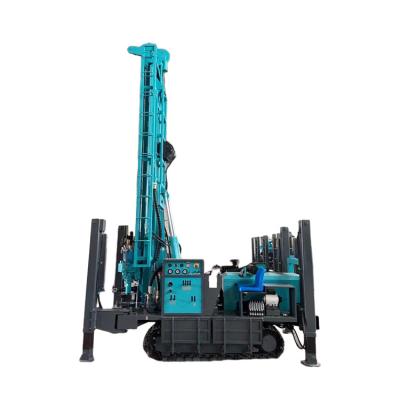 China China 200m High Drilling Efficiency Crawler Mounted Diesel Engine Driven Pneumatic Borehole DTH Water Well Drilling Rig Machine Prices for sale