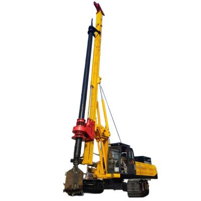 China Pile Driving High Frequency Solar Cell Machine Sheet Vibro Hammer Mini Hydraulic Bored Pile Drilling Machine for sale