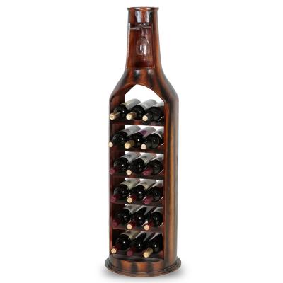 China Viable Handmade Creative Wooden Wine Racks Rack Exquisite Pine Wood Wine Rack For Sale for sale