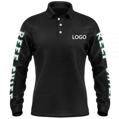 China Wholesale Custom Black Fishing Shirts Anti-UV Long Sleeve Button Wetness Wicking Softable Fishing Shirts for sale