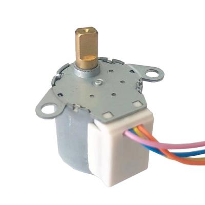 China 20BYJ26 bipolaire Permanente Magneetstepper Motor 5V met Plastic Versnellingsbak en 4 Kabels Te koop