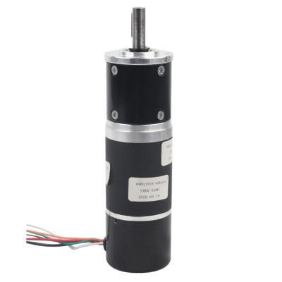 China pequeño DC motor del engranaje de 6V 12V 24V con la caja de cambios planetaria incluida totalmente en venta