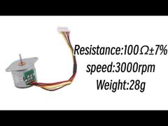 20mm 12v 100 Ω Resistance Permanent Magnet Stepper Motor 18 Degree Step Angle