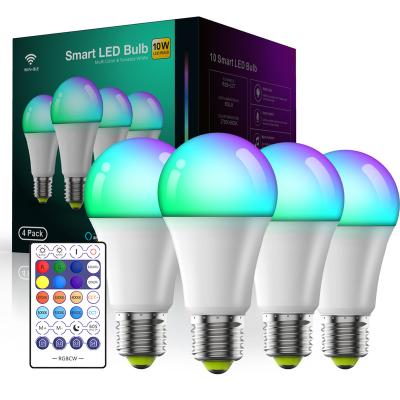 China Amazon Modern Hot Sale 10W E27 RGB Color Changing Wireless Smart Music LED Light Bulb With CE ROHS for sale