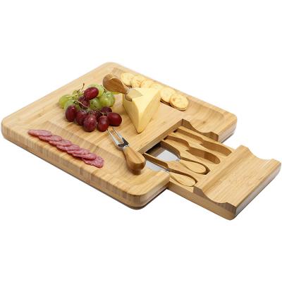 China Sustainable Wholesale Household Use Hotel Restaurant Cheese Wine Board Cutter With Lid for sale