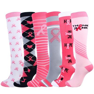 China Breathable Soccer Sleeve Non Slip Breathable Running High Quality Men's Running Marathon Compression Polyester Socks for sale