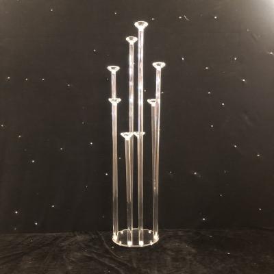 China Europe 8 A.M. Candelabras Wedding Centerpieces Acrylic Candlestick Elegant Christmas Party Table Centerpieces Home Decoration for sale