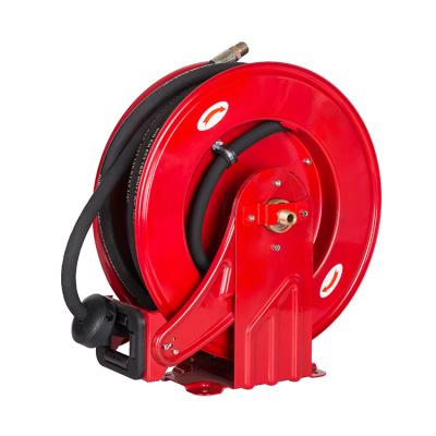 China 50' Adjustable Red Retractable Metal Mini Fuel Hose Reel 3/8