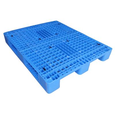 China 1200*1000mm Single Faced HDPE Material Food Grade Heavy Duty Steel Reinforced Plastic Pallet With Wheels for sale