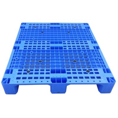 China Single Faced 1200*1000 Warehouse Shelving And Three Runners Ground Stackable Plastic Pallet for sale