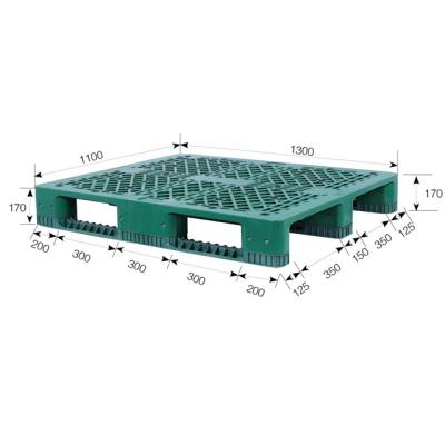 China 1300*1100*170mm Single Faced Cheap Plastic Combo Pallet With Reinforced Steel for sale