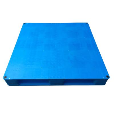 China Single Faced HDPE 1200x1200 steel reinforced plastic euro pallets epal manufacture heavy duty flat surface food grade plastic pallet for sale