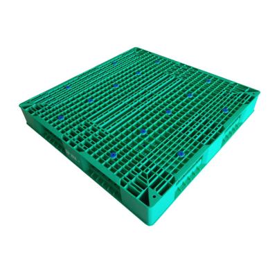 China Double Faced 1100*1100 4 Entry Heavy Duty Two Way Double Face Grid Plastic Pallet for sale