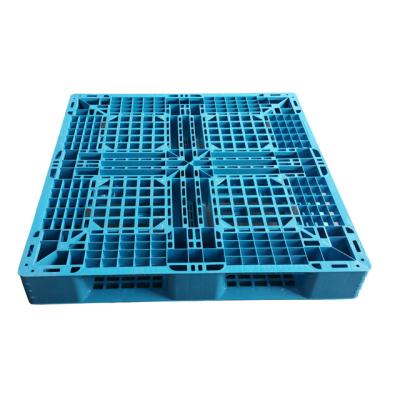 China Single Faced 1100 x 1100 mm Best Products Export Selling HDPE Single Faced Biodegradable Plastic Pallet for sale