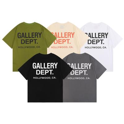 China Anti-pilling 2022 New Trend Fashion  Basic Men's Cotton T-Shirt Letter Print Casual Oversized Unisex High Street Shirt Men's Tee for sale