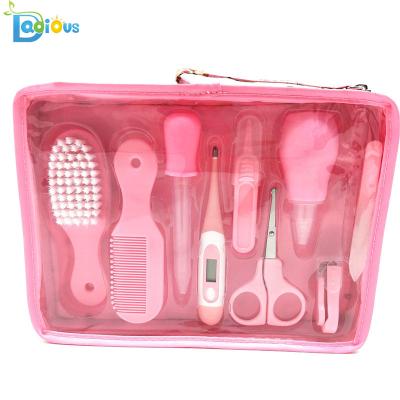 China Hot sale pp children care products set, baby grooming kits with color box&PVC for sale