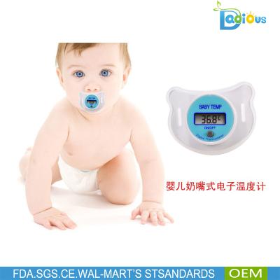 China Hottest Selling Smart Silicon Amazon Baby Pacifier Thermometer Baby Bath Thermometer for sale