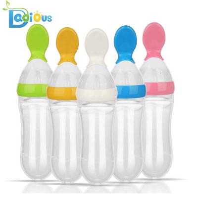 China Feeder Free Wholesale Baby Bottle Spoon Soft Silicone Rice Dough Spoon BPA Baby Rice Dough Spoon for sale