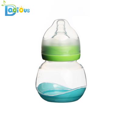 China High Quality BPA Free Temperature Smelling Baby Milk Bottle Silicone Nipple Bottle BPA Free Baby Bottle for sale