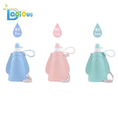 China Hot baby and popular collapsible water bottle Calapsable travel bottle silicone water bottle for sale