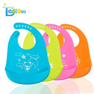 China Sustainable Baby Products Of All Types Waterproof Baby Silicone Bib Bibs Silicone Baby Bib for sale