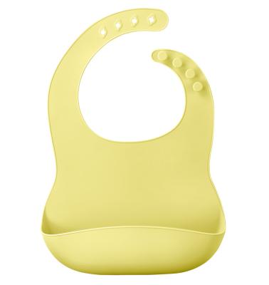 China Wholesale BPA Free Silicone Baby Bib Viable Waterproof Baby Bibs for sale