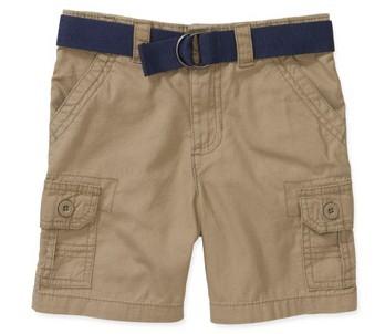 China Healthtex Baby Toddler Boy Belted Cargo Shorts for sale