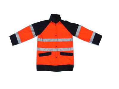 China Waterpoof Orange High visibility Reflective Winter Warm Safety Jacket for sale